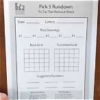 pick 5 lottery wheel worksheet